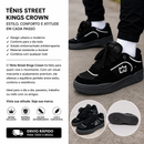 Tênis Masculino Street Casual Preto Confortável Solado Robusto – Estilo Urbano