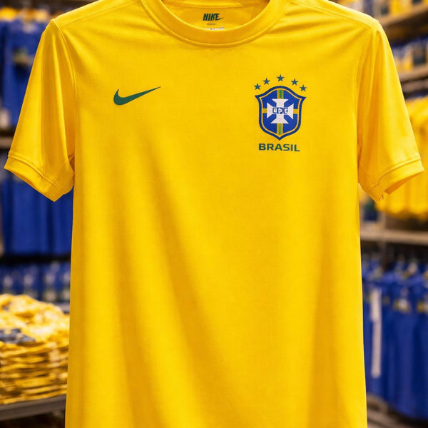 Camisa Dry-Fit Ultra- BRASIL -01 AMARELA