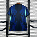Camiseta Brasil Azul Seleção Masculina Algodão Dry Fit Esportiva