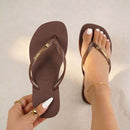 Chinelo Feminino Leve e Confortável | Sandália de Dedo Casual Antiderrapante