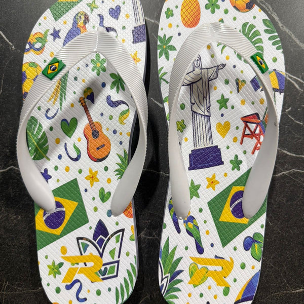 Chinelo de Dedo - Branco  Brasil Royal -01