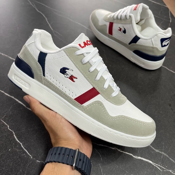 LACOSTE CLIP INTERM. - AZUL VERMELHO