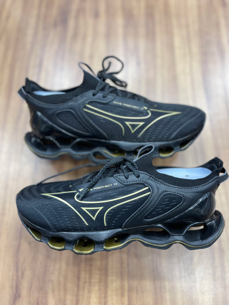 MIZUNO PRO 14 IMPORT. - PRETO DOURADO