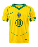 Camisa Retrô da Seleção Brasileira Total 90 de 2004/2005 - (RONALDINHO 10)