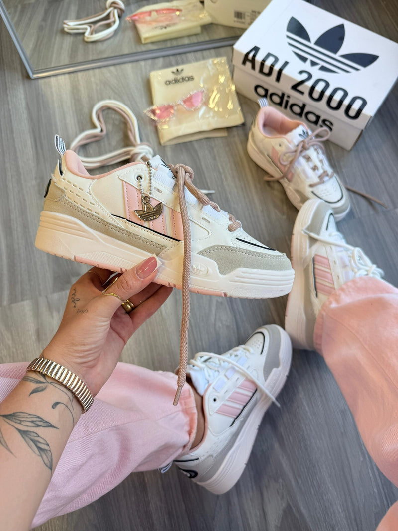 Adidas Ad2000 Branco Cinza Rosa Atacado