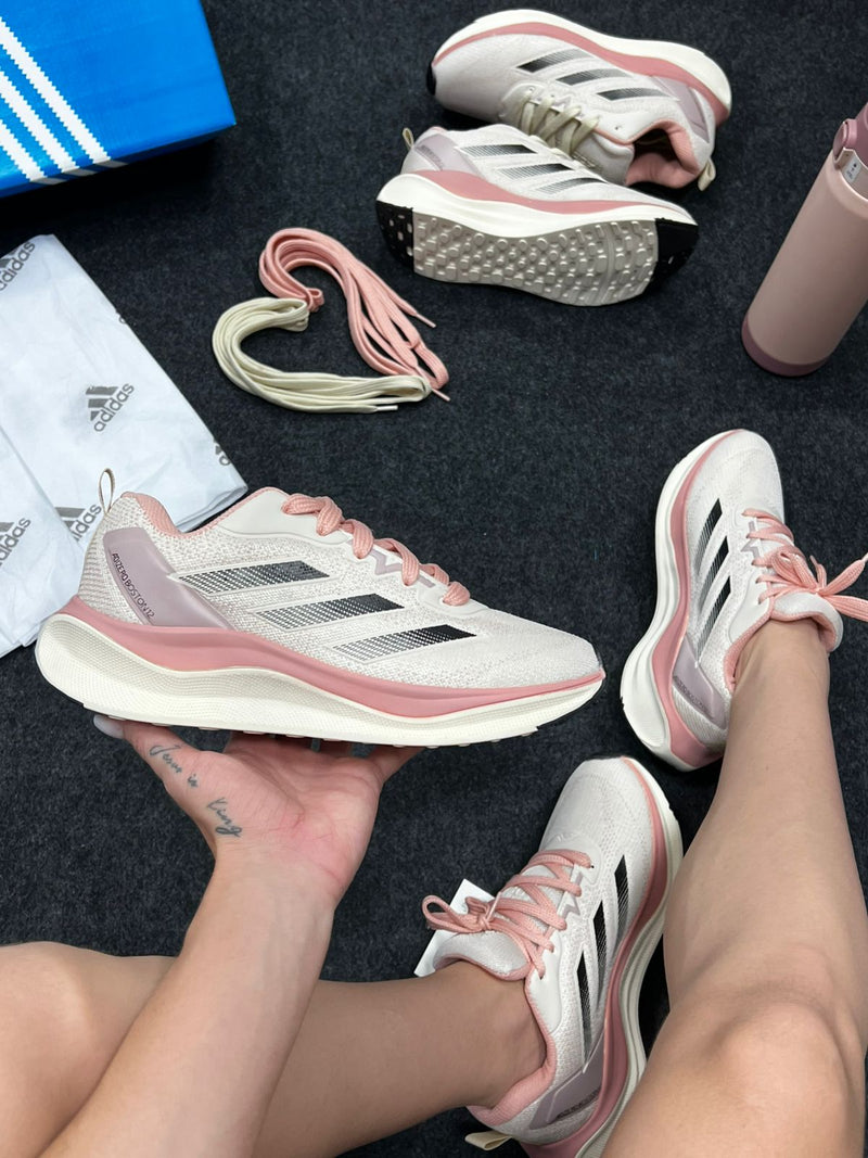 Adidas Adizero Boston 12 Off White Nude Atacado