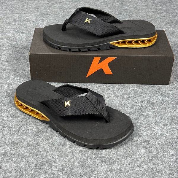 Chinelo Kenner Rakka - Preto Dourado