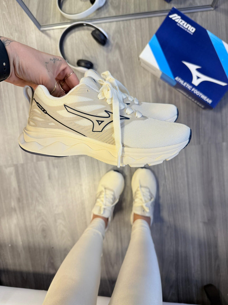 Mizuno Space 3 Off White Marinho Atacado