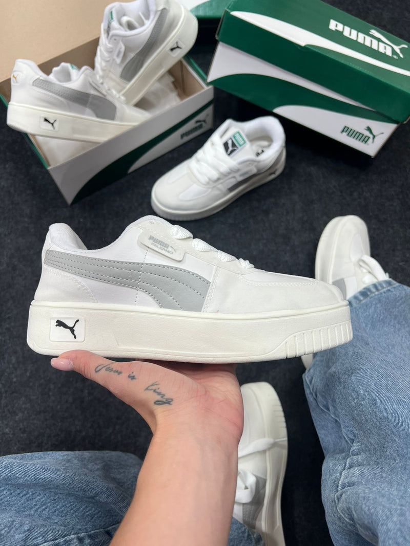 Puma Palermo Branco e Cinza Atacado