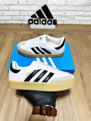 Tênis Adidas Samba Plataforma Branco Preto Feminino Premium