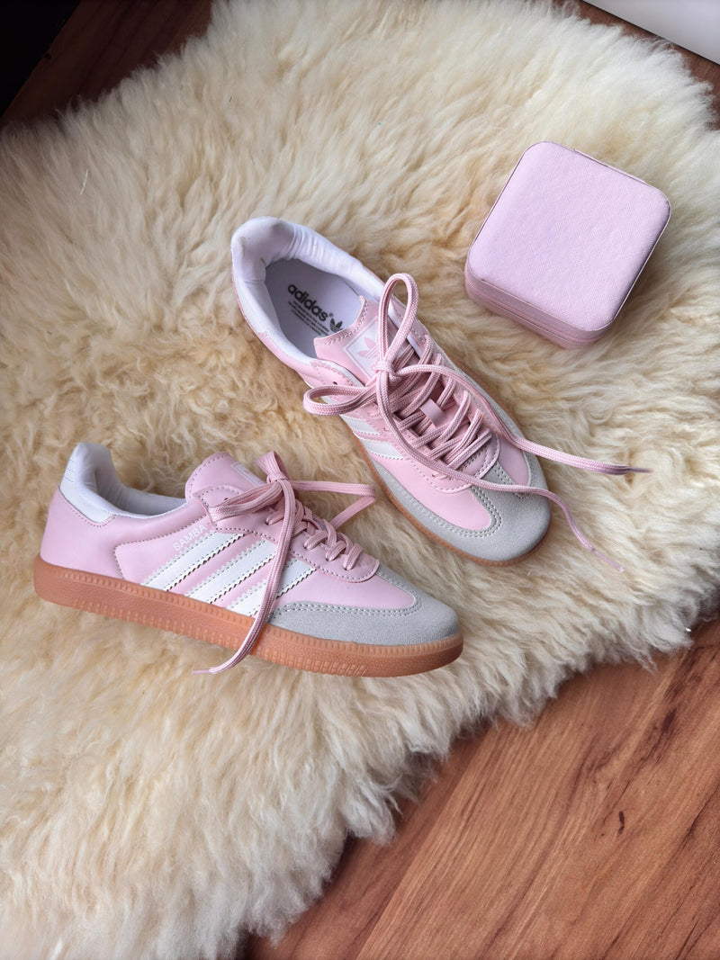 Tênis Adidas Samba Sintético Rosa Bebê Premium Feminino