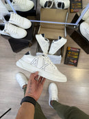 Tênis Emporio Armani Exchange Branco Preto Masculino Premium