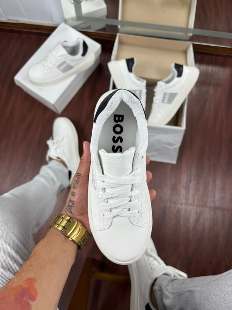 Tênis Hugo Boss Branco Masculino Premium