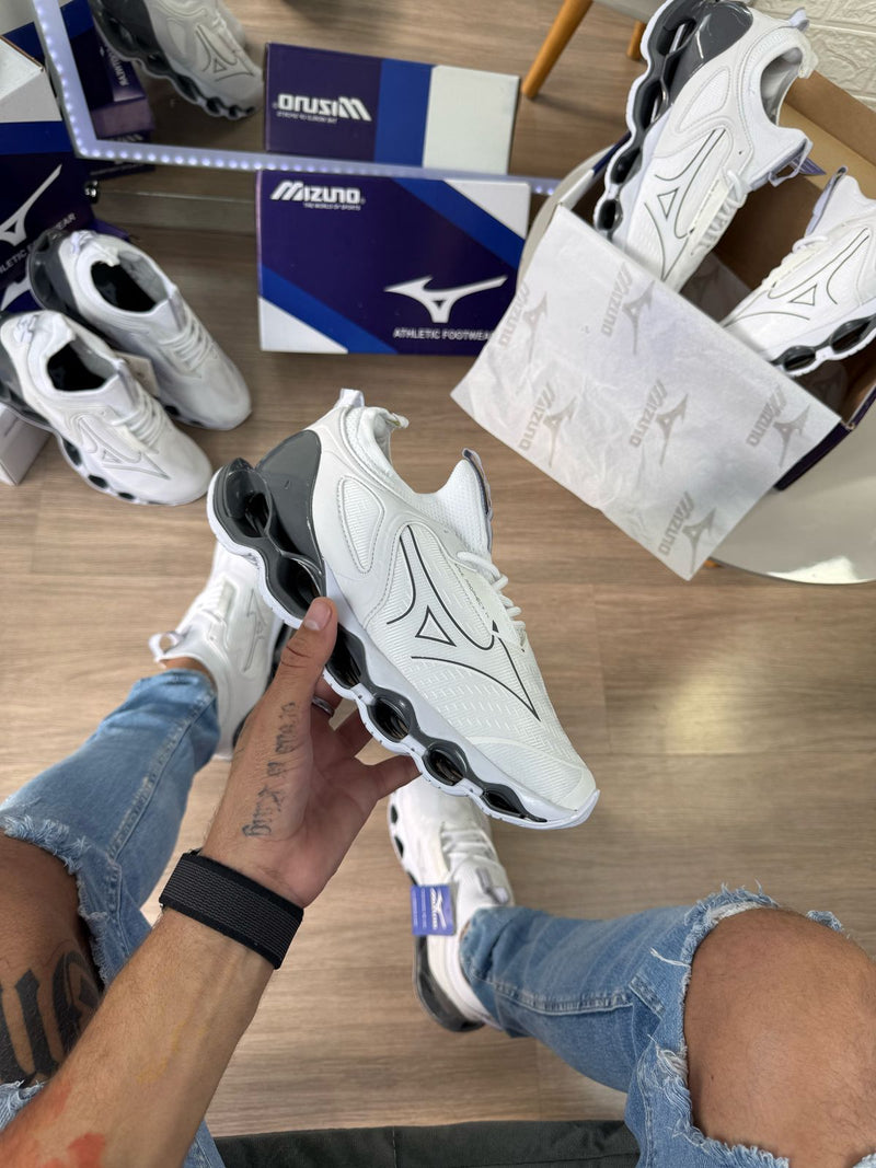 Tênis Mizuno Prophecy 14 Branco Grafitti Masculino Premium