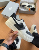 Tênis Nike Air Force F1 Branco Preto Masculino Premium