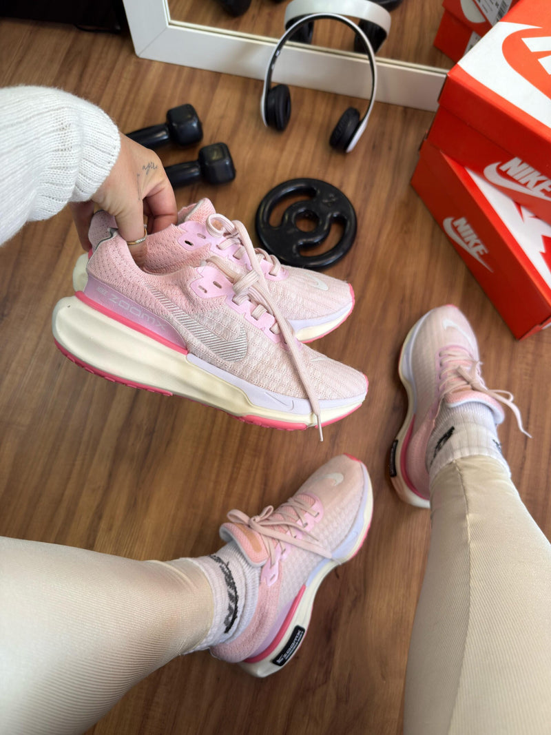 Tênis Nike Zoom X Invincible Run 3 Rosa Bebê Feminino Premium