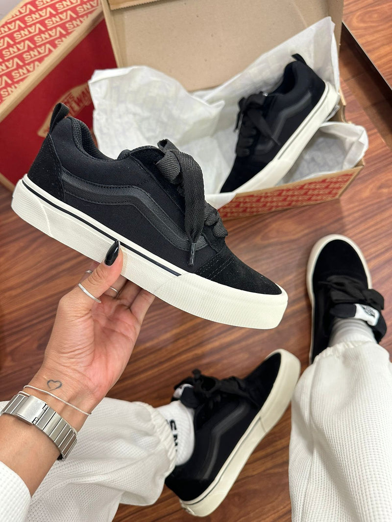 Tênis Vans Knu Preto Bege Feminino Premium