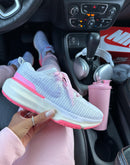 Tênis Invincible Run 3 Branco/Rosa Feminino