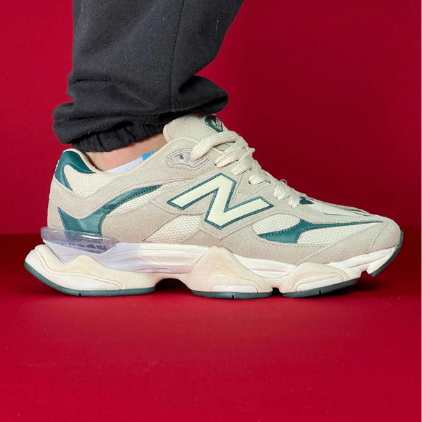 New balance 9060 beje e verde nacional premium