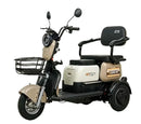 TRICICLO ELETRICA T5 500W BRANCO/BEGE BATERIA DE CHUMBO 60V MARCA GTS - JD-21