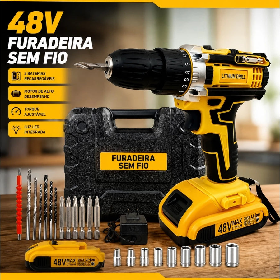 Kit completo da parafusadeira