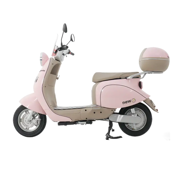 PREVISÃO 05/09 - SCOOTER ELETRICA CAPPUCCINO 1000W ROSA/BEGE BATERIA DE LITIO 60V 20AH MARCA NEW E-BIKE