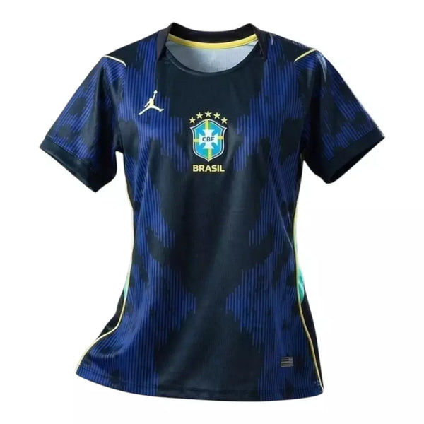 Camisa Torcedor Brasil II COPA 2026 Feminina - Azul e Preta