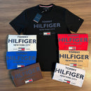 Pack 6 Camisetas - TOMMY EST. BRANDEIRA 1985 ESTAMPADA - Grade 2-M 2-G 2-GG