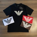 Pack 6 Camisetas - EMPORIO ARMANI LOGO GRANDE - Grade 2-M 2-G 2-GG