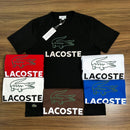 Pack 6 Camisetas - LACOSTE BIG CROCODILE LOGO ESTAMPADA - Grade 2-M 2-G 2-GG