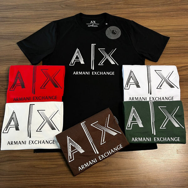 Pack 6 Camisetas ARMANI EXCHANGE A/X VAZADO DEGRADÊ - Grade M-2 G-2 GG-2