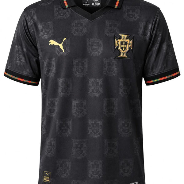 Camisa Seleção Portugal Pantera Negra 2026 Preta - Modelo Torcedor