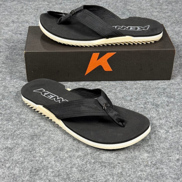 Chinelo Kenner NK6 - Preto Bege