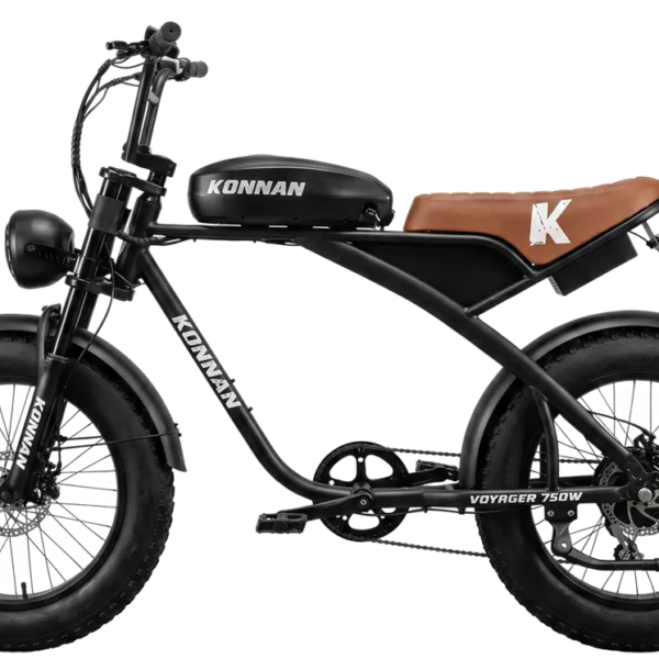 BICICLETA ELETRICA VOYAGER 750W PRETO/BRANCO BATERIA DE LITIO 48V - LE-151